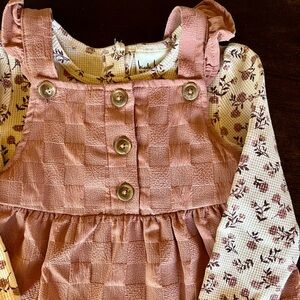 Nicole Miler toddler girl dress and matching long sleeve shirt. Size 2T